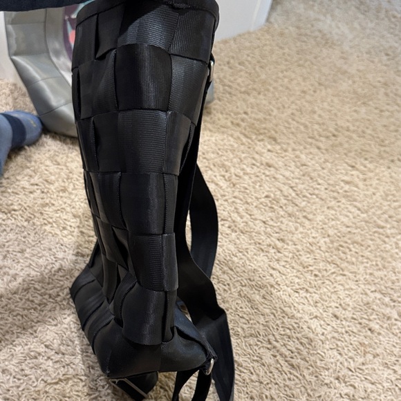 Harveys Black Woven Backpack - Picture 8 of 8